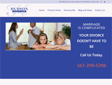 Tablet Screenshot of hudsonfamilylaw.com